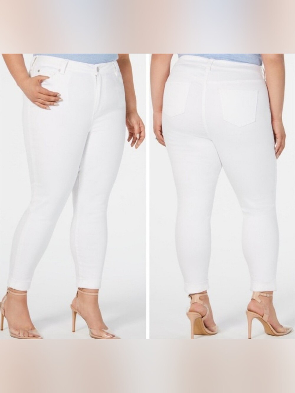Celebrity Pink Off-White Skinny Jeans Size 11/30